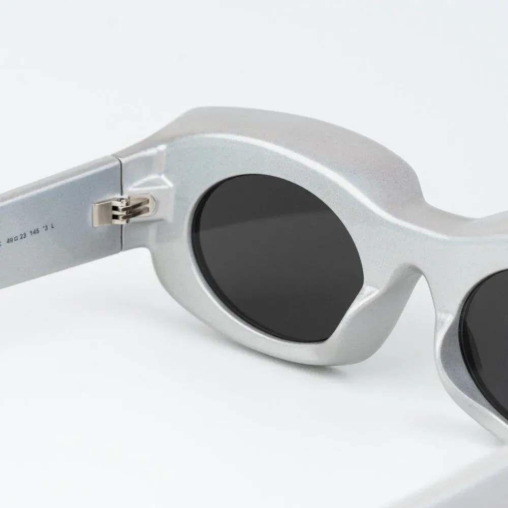 Loewe Paula's Ibiza Men Sunglasses Metallic Gold Mirror Rectangle LW40033I 24C